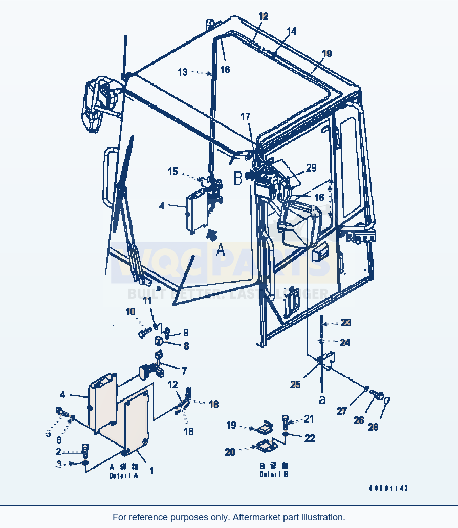 Komatsu WA320-5 Komtrax (#B10243-) parts diagram