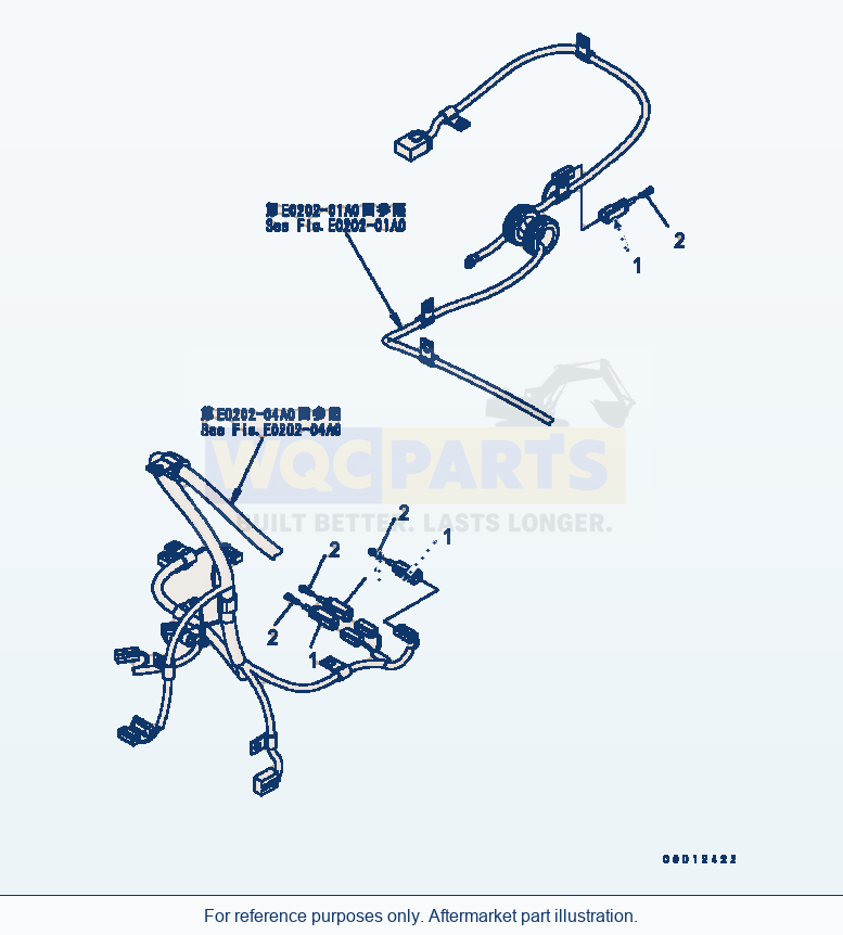 Komatsu WA320-5 Rear Harness (Plug) Serial B10001-UP parts diagram
