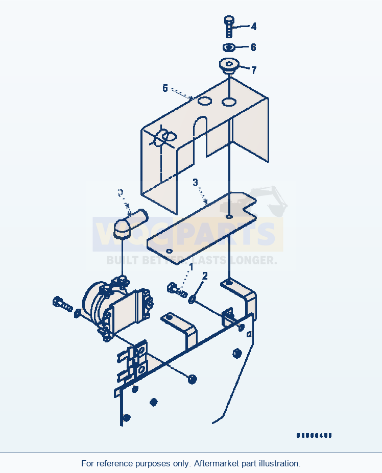 Komatsu WA320-5 Rear Harness (Switch Mounting Parts) parts diagram