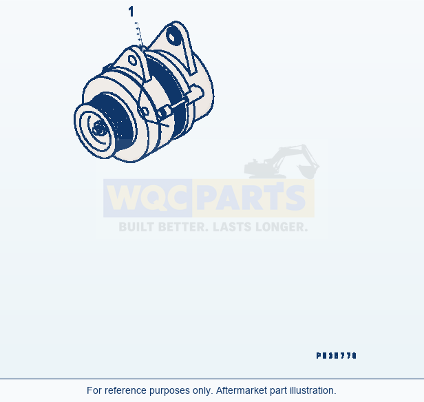 Komatsu WA320-5 Alternator (60A) Serial B10001-UP parts diagram
