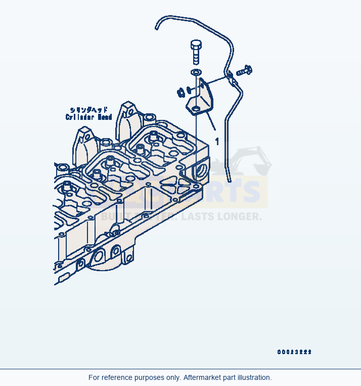 Komatsu WA320-5 Fuel Return Related parts diagram
