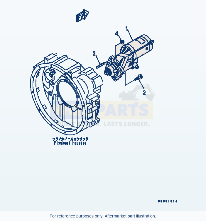 Komatsu WA320-5 Starting Motor (5.5Km) parts diagram