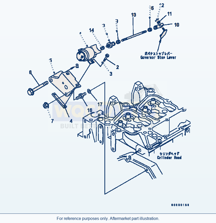 Komatsu WA320-5 Stop Solenoid Serial B10001-UP parts diagram