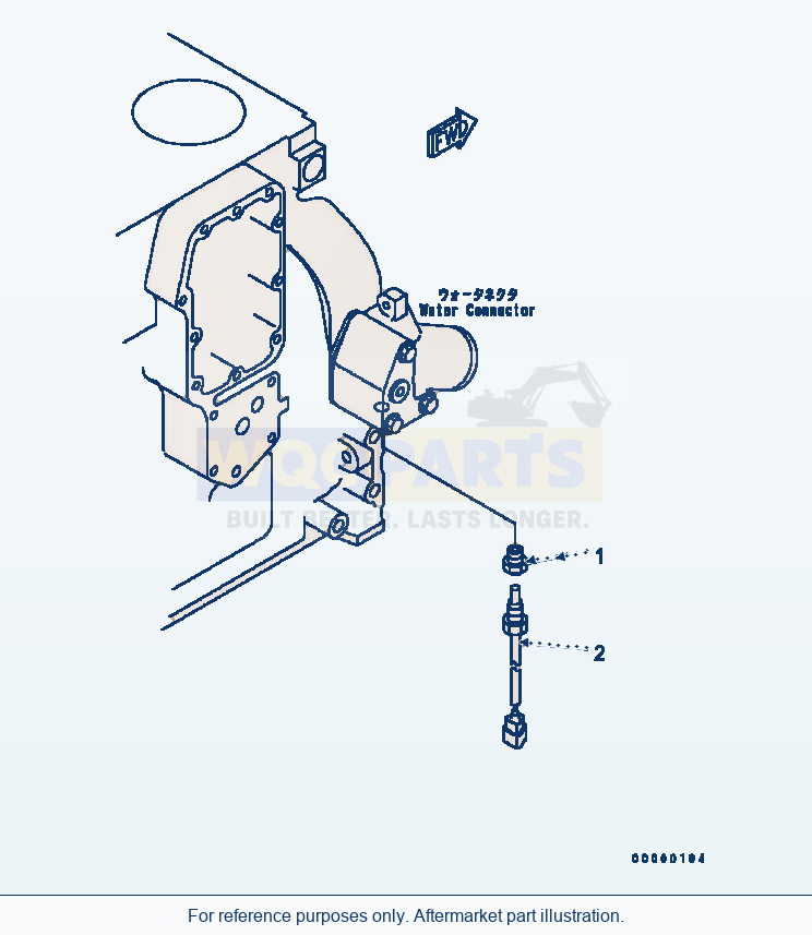Komatsu WA320-5 Water Temperature Sensor parts diagram