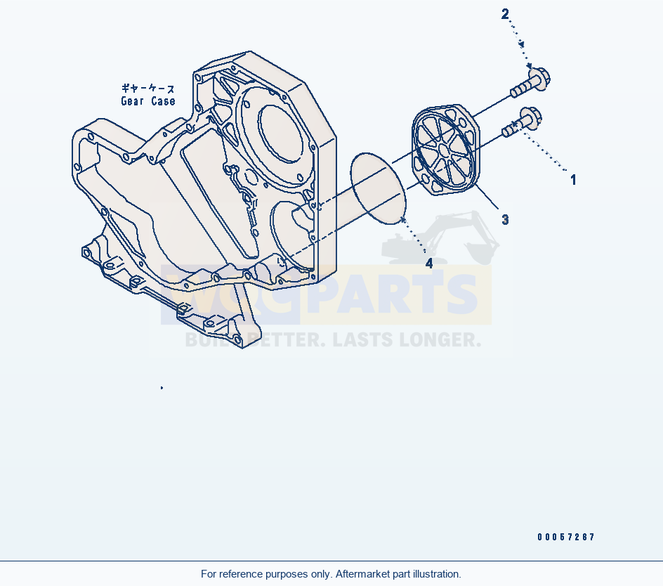 Komatsu WA320-5 Front Gear Train Cover(#26362425-) parts diagram