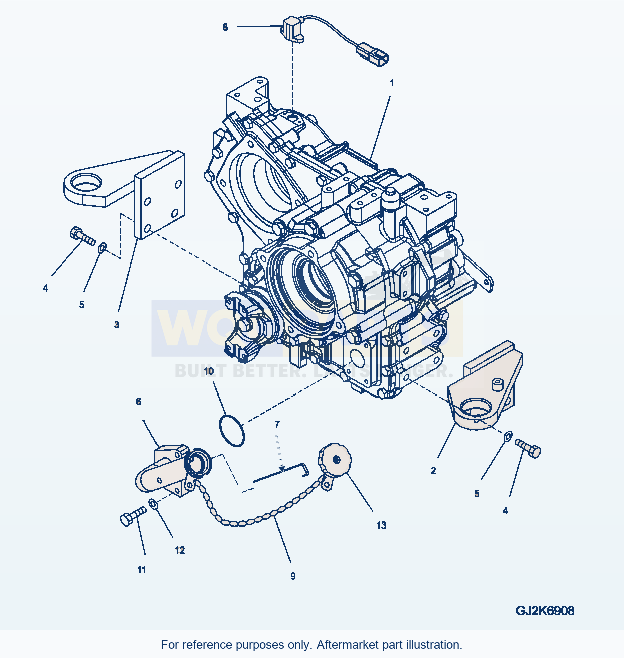 Komatsu WA320-5 Transfer And Mounting parts diagram