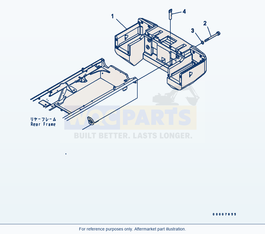 Komatsu WA320-5 Counterweight (For Except Japan) parts diagram