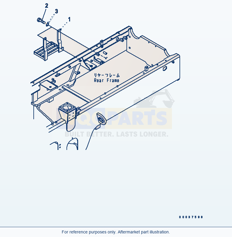 Komatsu WA320-5 Counterweight (Step)(#60655-) parts diagram