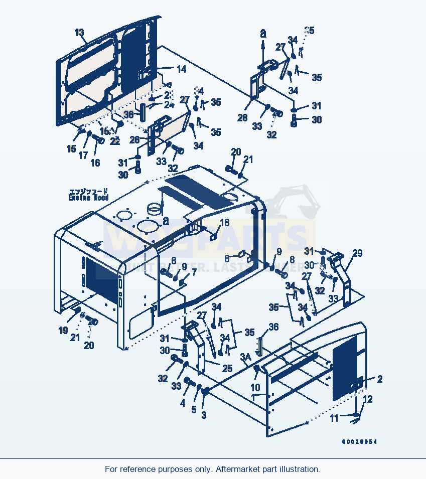Komatsu WA320-5 Hood (Door) (For Sugar Cane) (#B10186-) parts diagram