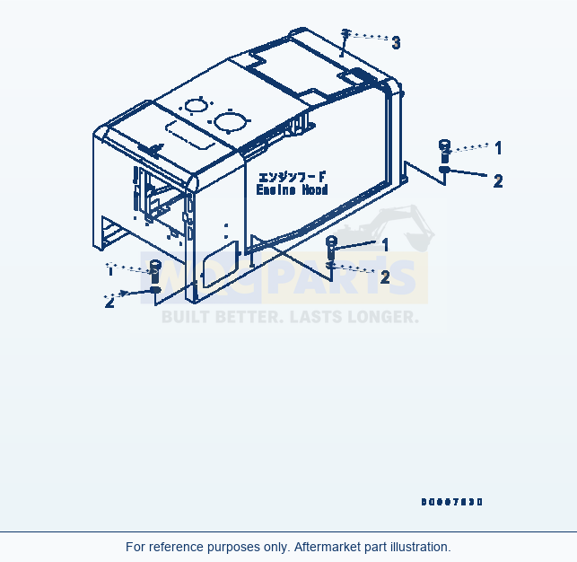 Komatsu WA320-5 Hood Mounting (Tropical Spec) (#B10616-) parts diagram