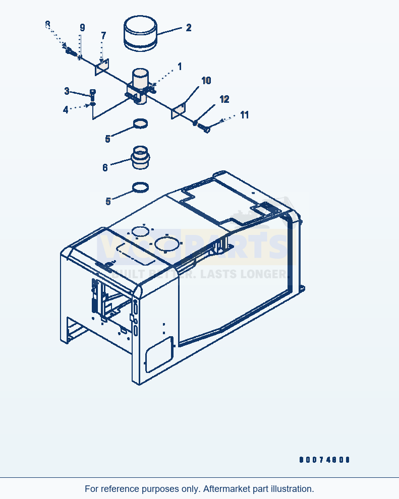 Komatsu WA320-5 Hood (Pre-Cleaner) (Tropical Spec) (#B10616-) parts diagram