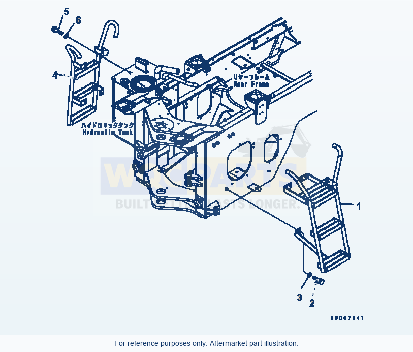 Komatsu WA320-5 Ladder Serial B10001-UP parts diagram