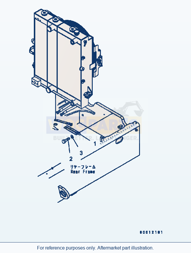 Komatsu WA320-5 Fan Drive (Tropical Spec) (#B10616-) parts diagram