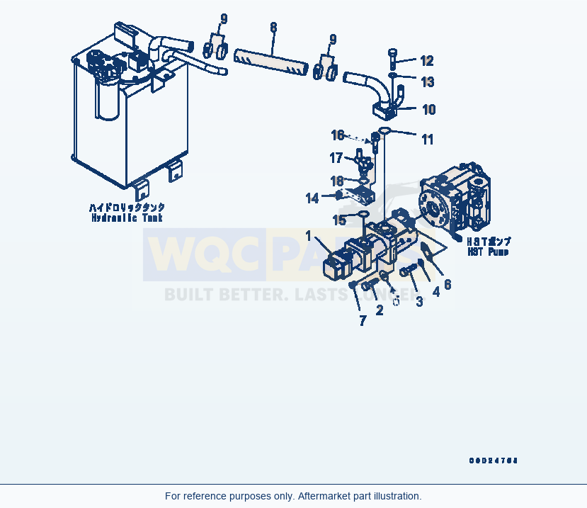 Komatsu WA320-5 Hydraulic Pump Serial B10001-UP parts diagram