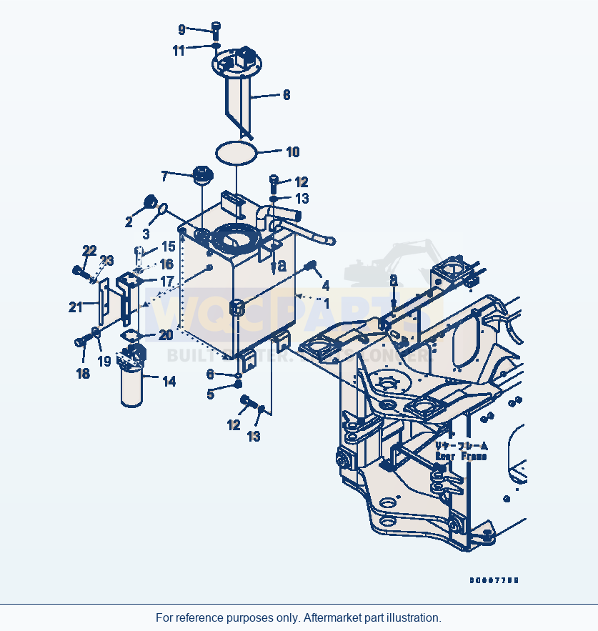 Komatsu WA320-5 Hydraulic Tank Serial B10001-UP parts diagram