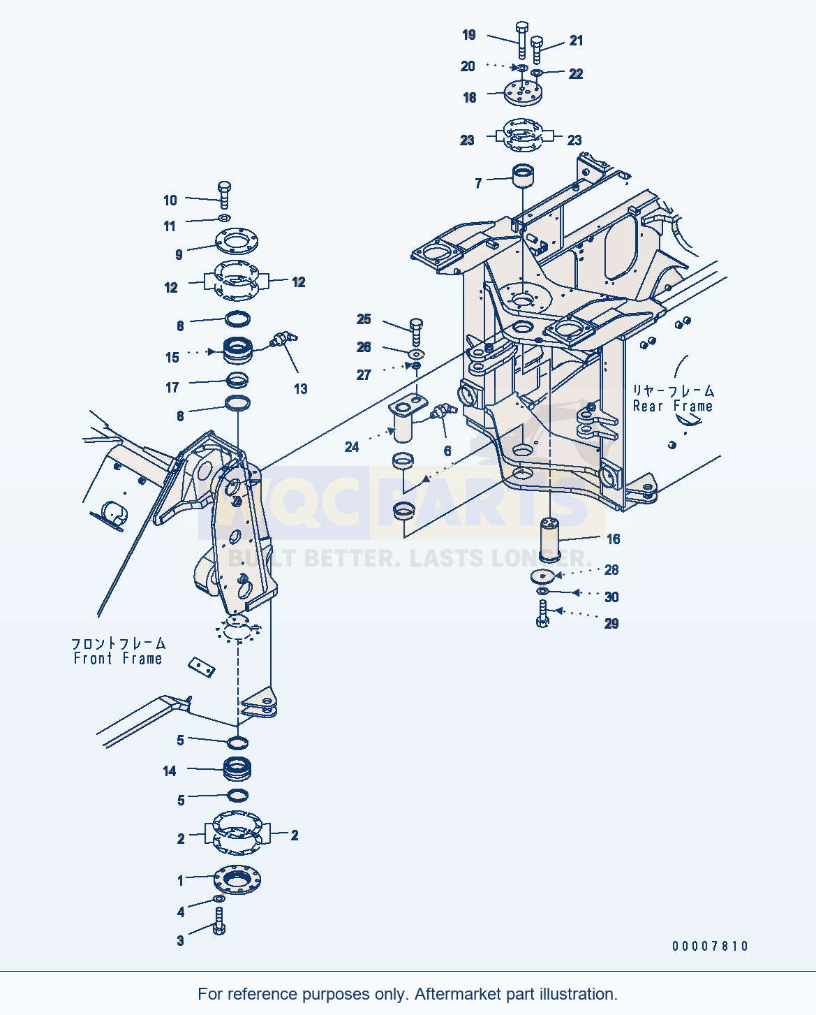 Komatsu WA320-5 Hinge Pin Serial WA320-5H50051 - UP parts diagram