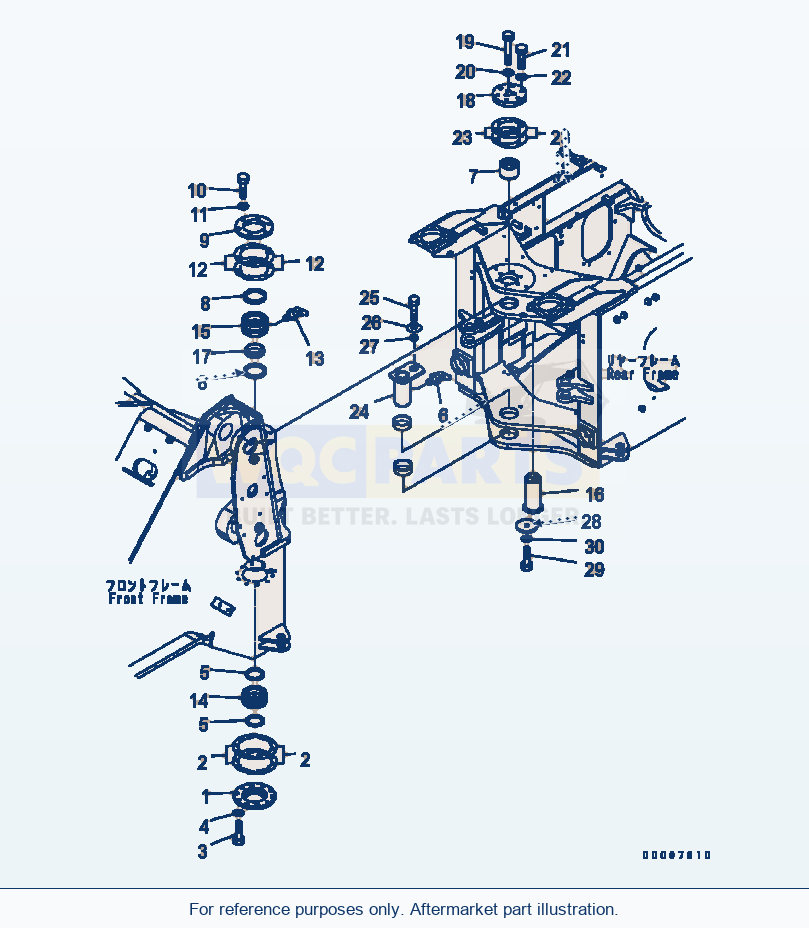 Komatsu WA320-5 Hinge Pin Serial B10001-UP parts diagram