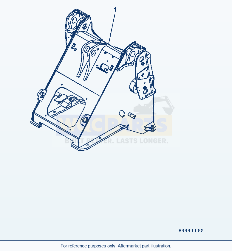 Komatsu WA320-5 Front Frame (For 3-Spool Valve) Serial 60001-UP parts diagram