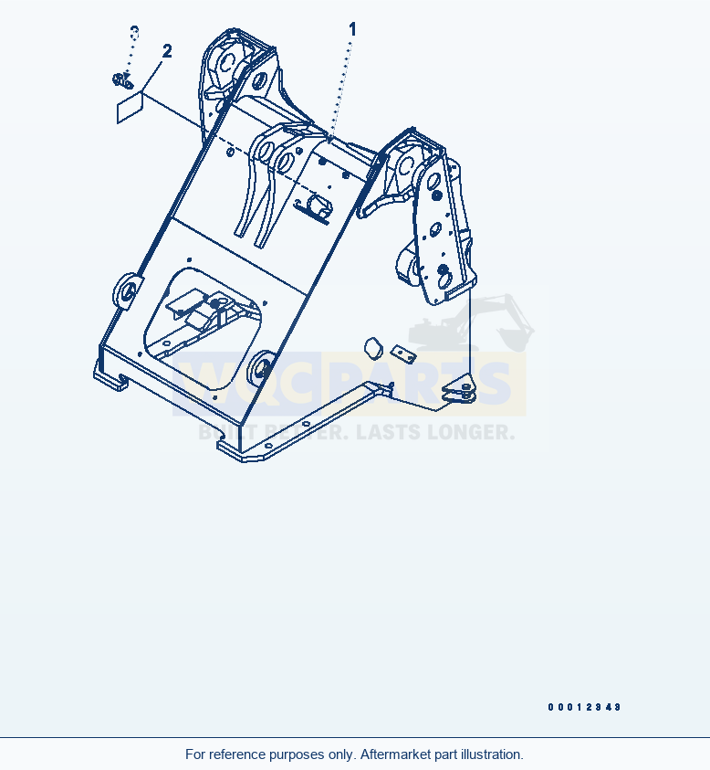 Komatsu WA320-5 Front Frame (For E.C.S.S.) (For Except Japan) parts diagram
