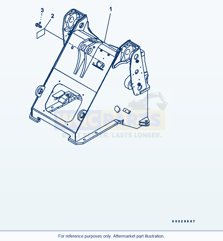 Komatsu WA320-5 Front Frame (For Eu) parts diagram