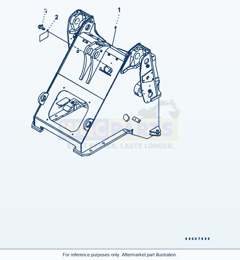 Komatsu WA320-5 Front Frame Serial 60001-UP parts diagram