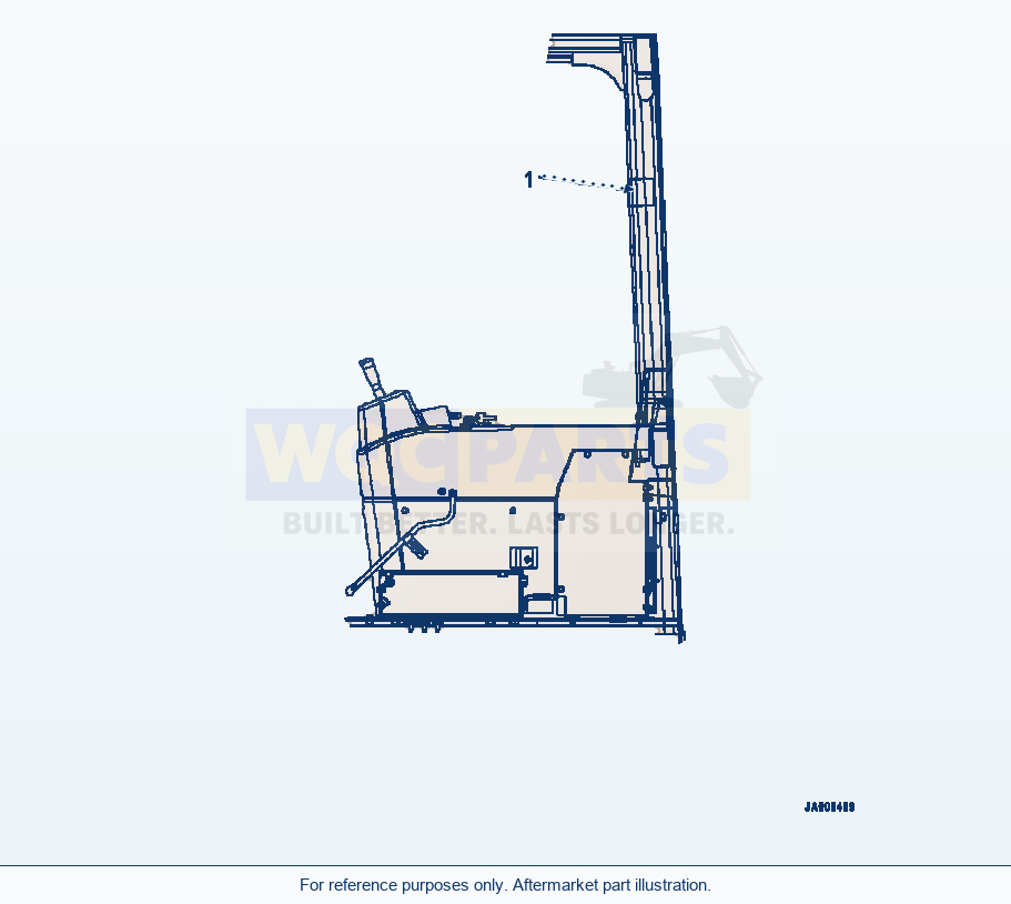 Komatsu WA320-5 Komtrax Plate (#B10345-) parts diagram