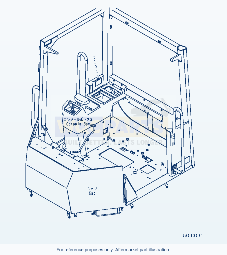 Komatsu WA320-5 Komtrax Plate parts diagram