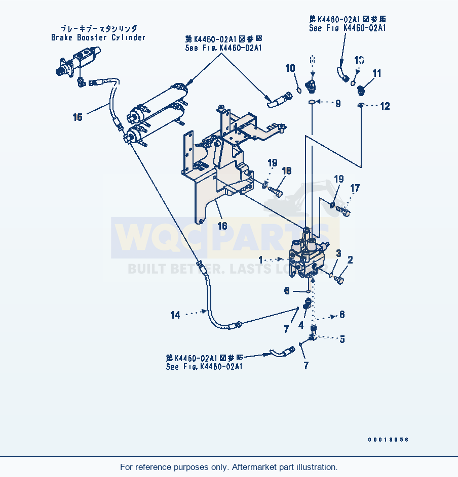 Komatsu WA320-5 Brake Control (Charge Valve) (For Except Japan) parts diagram