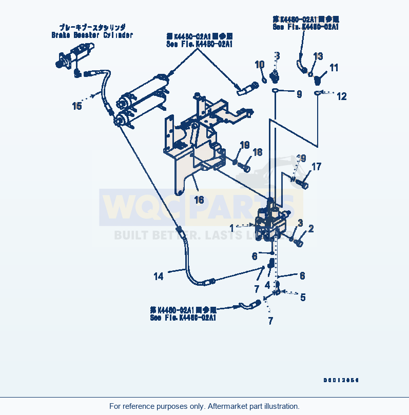 Komatsu WA320-5 Brake Control (Charge Valve) Serial B10001-UP parts diagram