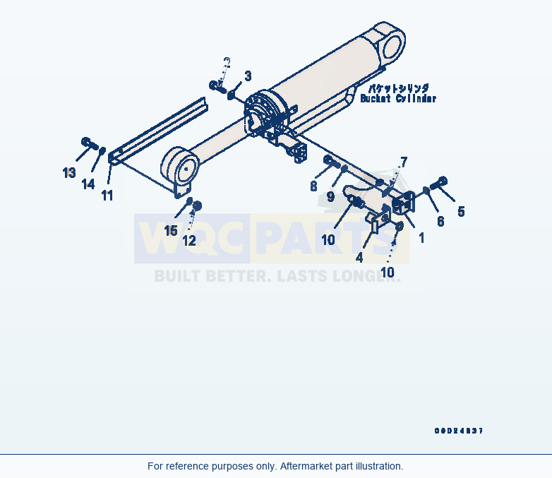 Komatsu WA320-5 Bucket Positioner Serial B10001-UP parts diagram