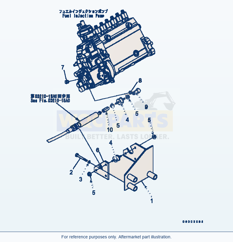Komatsu WA320-5 Engine Control Serial B10001-UP parts diagram