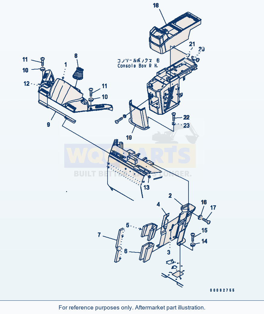 Komatsu WA320-5 Floor (Cover) (For Except Japan) parts diagram