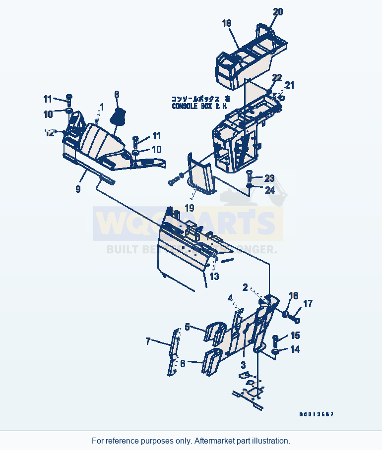 Komatsu WA320-5 Floor (Cover) Serial B10001-UP parts diagram