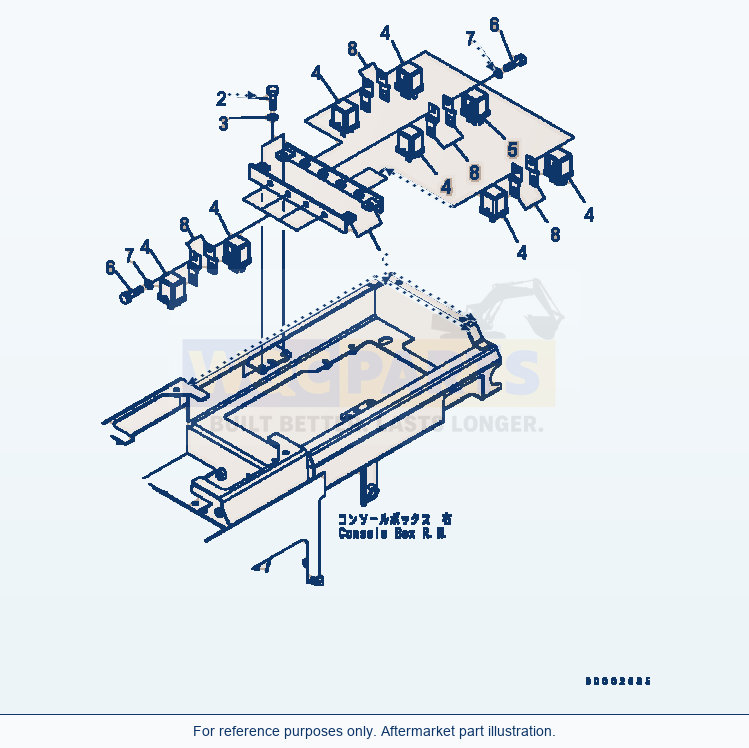 Komatsu WA320-5 Floor (Electrical) (Relay) parts diagram