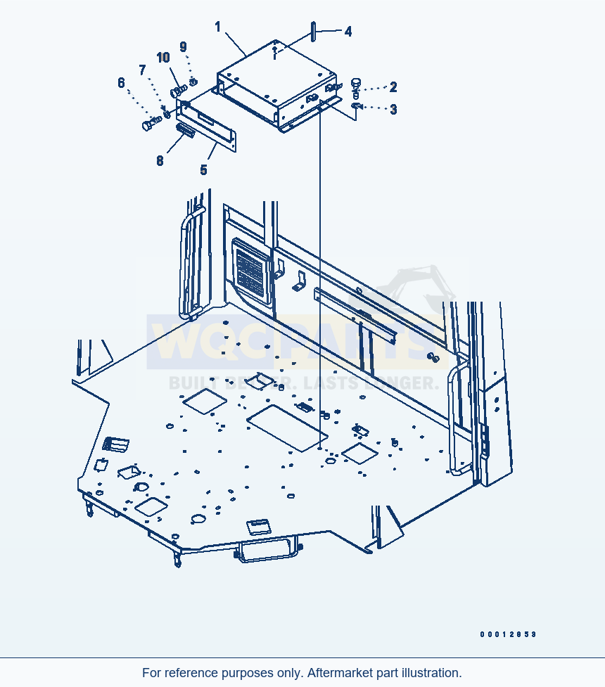Komatsu WA320-5 Floor (Floor) (For 2-Persons Cab) parts diagram