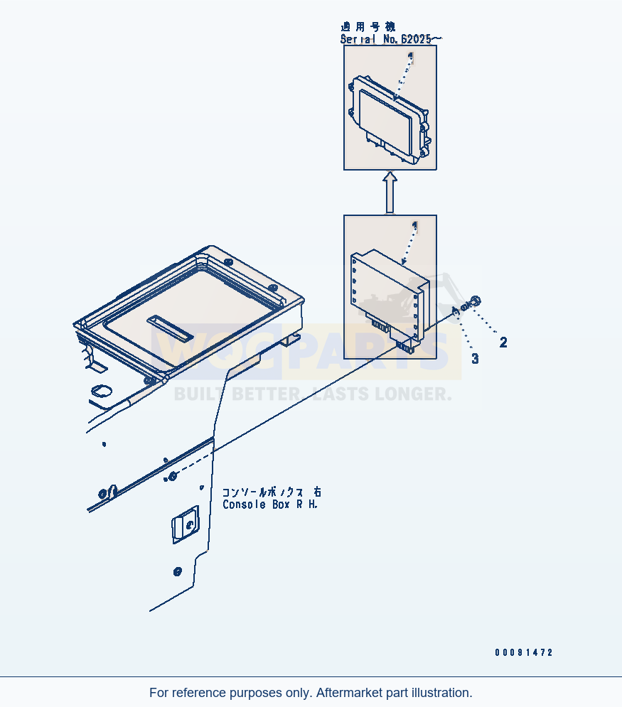 Komatsu WA320-5 Floor (Hst Controller) (For Except Japan) parts diagram