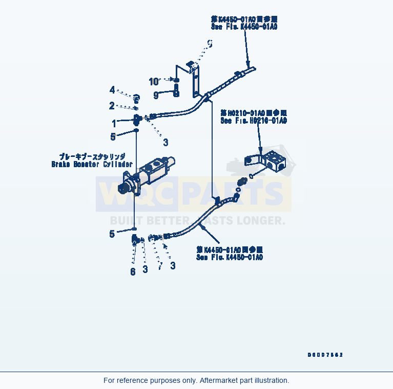 Komatsu WA320-5 Floor (Inching Brake) Serial B10001-UP parts diagram