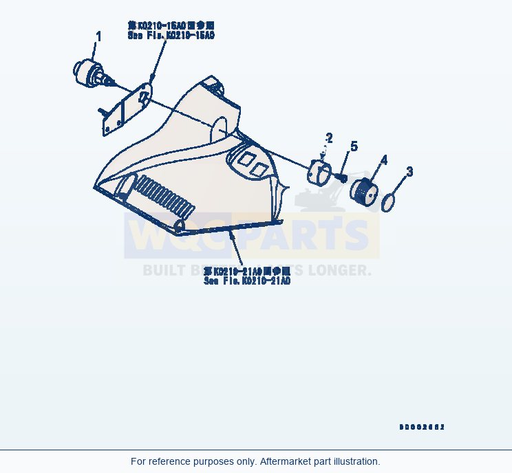 Komatsu WA320-5 Floor (Wiper Switch) Serial B10001-UP parts diagram