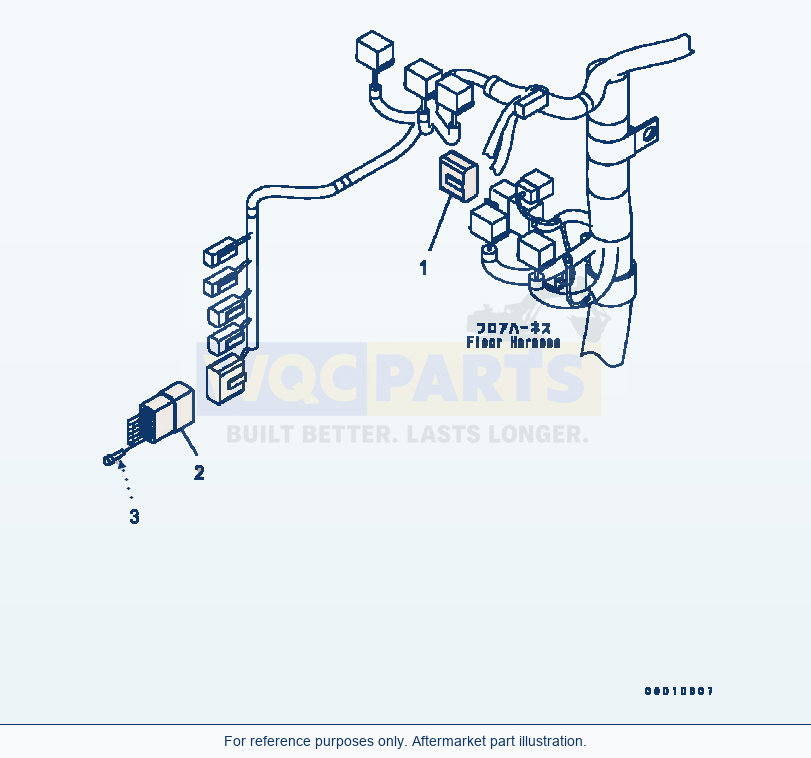 Komatsu WA320-5 Floor (Wiring Harness) (Plug) (#B10001-B10228) parts diagram