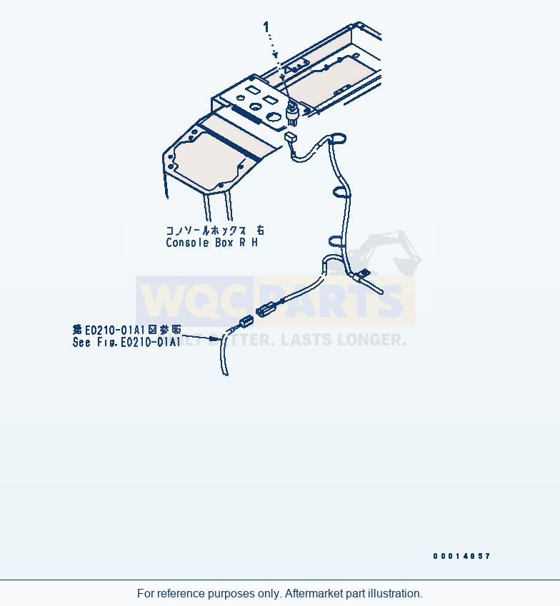 Komatsu WA320-5 Multi Coupler Switch parts diagram