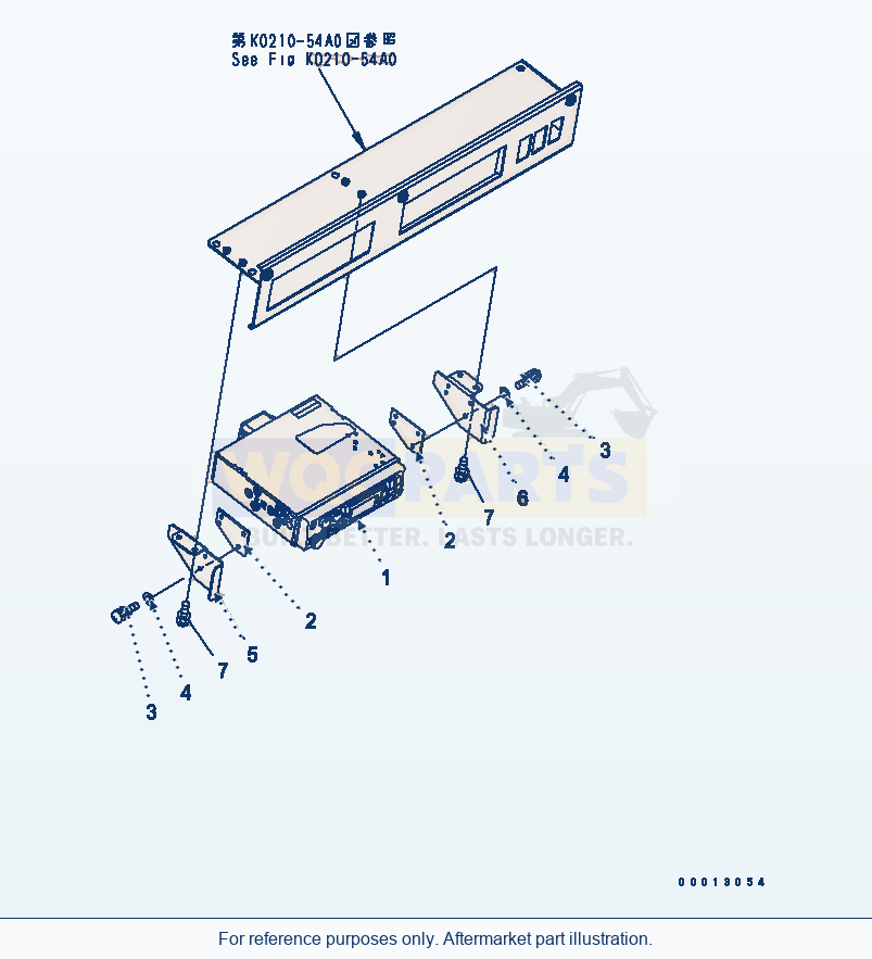 Komatsu WA320-5 Radio (Am, Fm) (Caseete) parts diagram