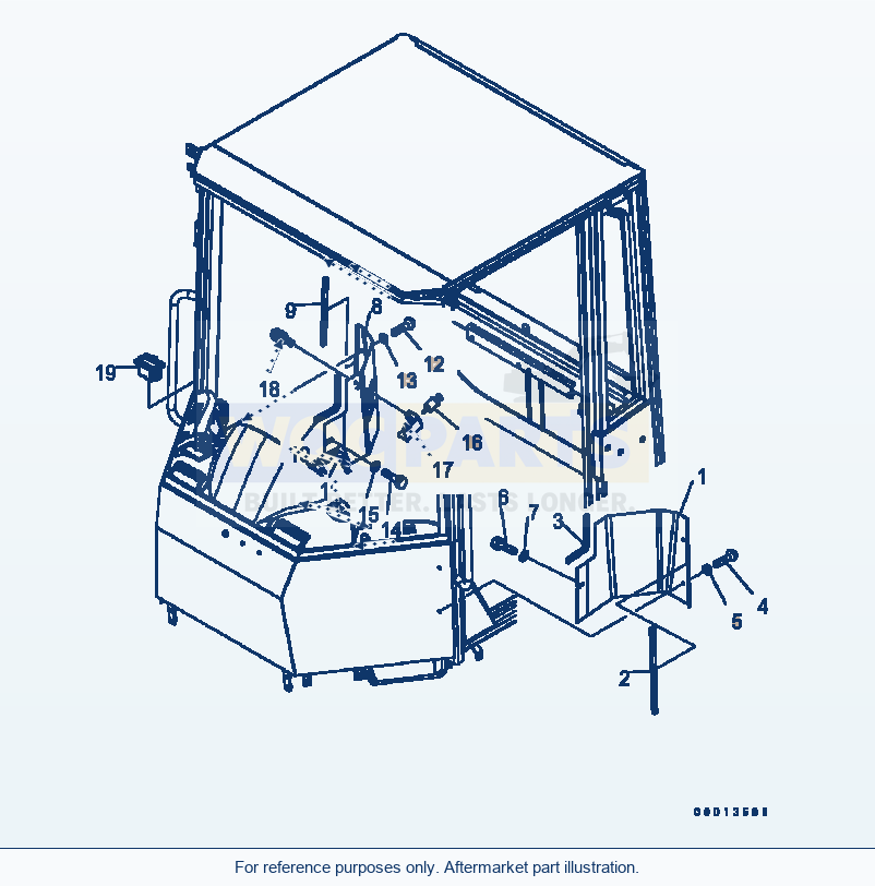 Komatsu WA320-5 Rops Cab (Cover) (#B10001-B10228) parts diagram
