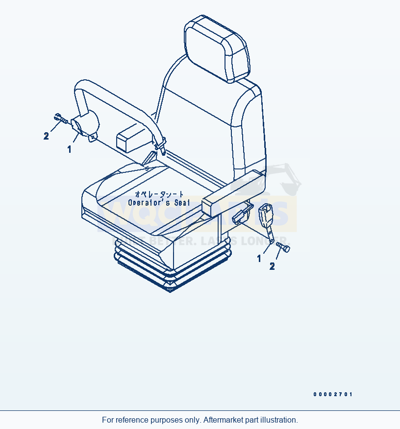 Komatsu WA320-5 Seat Belt (50 mm) (Kab) parts diagram