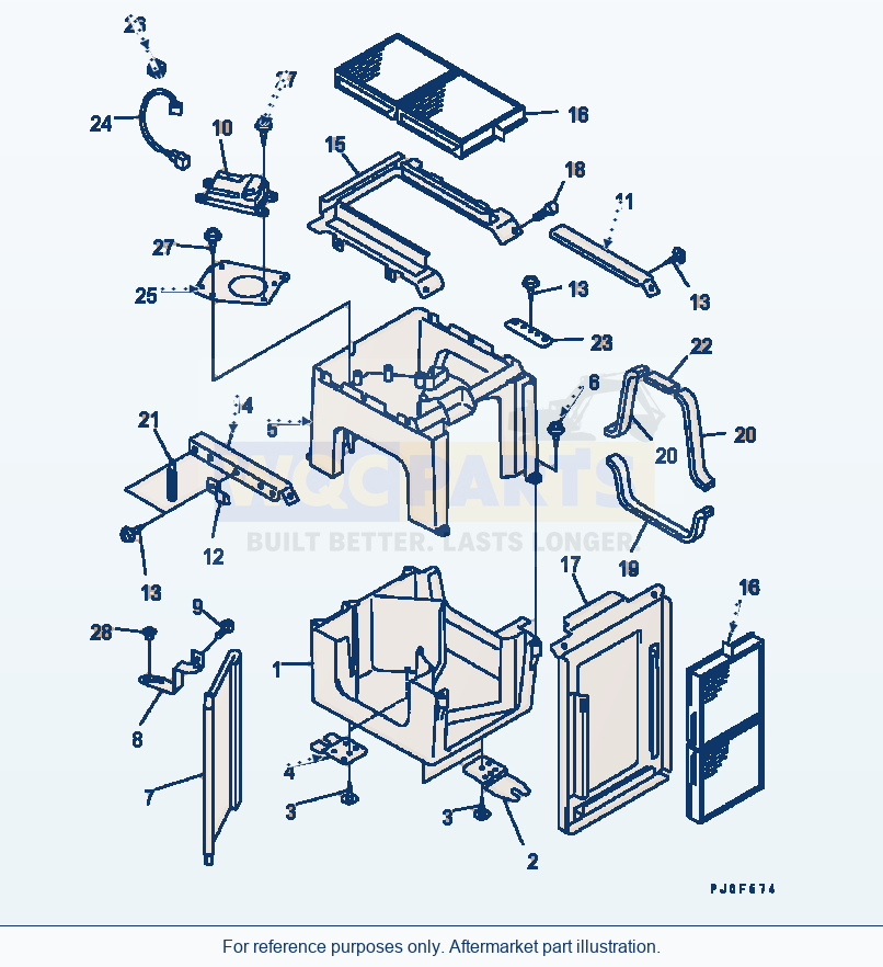 Komatsu WA320-5 Damper (Inner Parts) Serial B10001-UP parts diagram