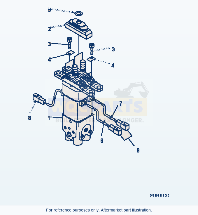Komatsu WA320-5 Ppc Valve (For 2-Lever) (#B10001-B10228) parts diagram