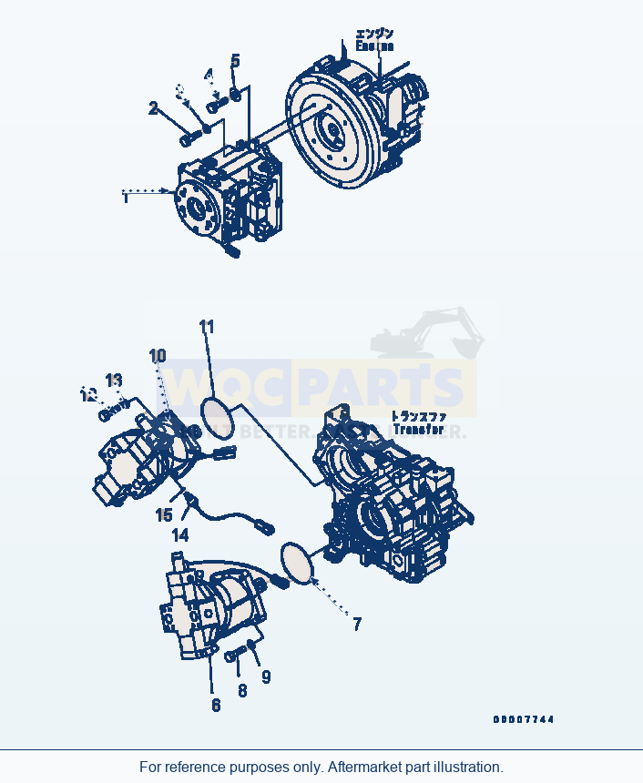 Komatsu WA320-5 Hst Pump (#B10001-B10348) parts diagram