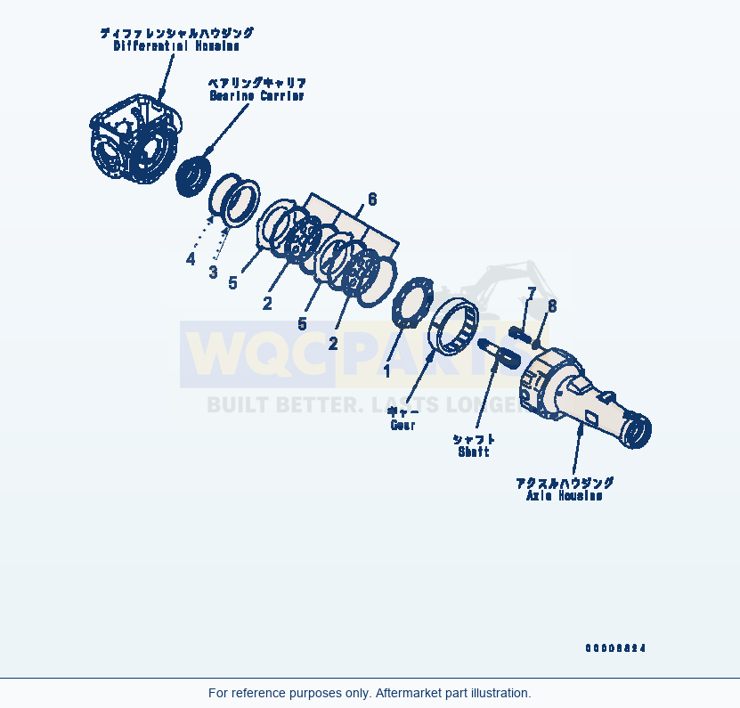 Komatsu WA320-5 Rear Axle (Brake) Serial B10001-UP parts diagram
