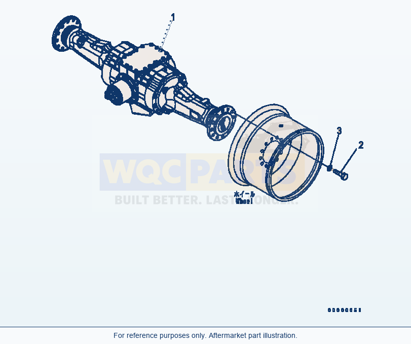 Komatsu WA320-5 Rear Axle Mounting Serial B10001-UP parts diagram