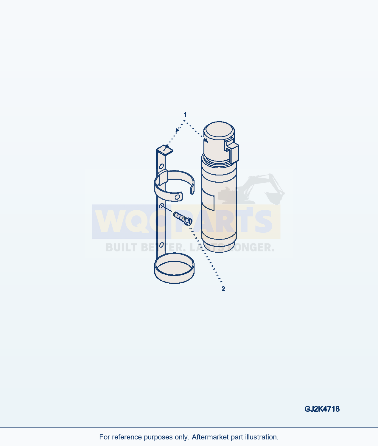 Komatsu WA320-5 Fire Extinguisher parts diagram