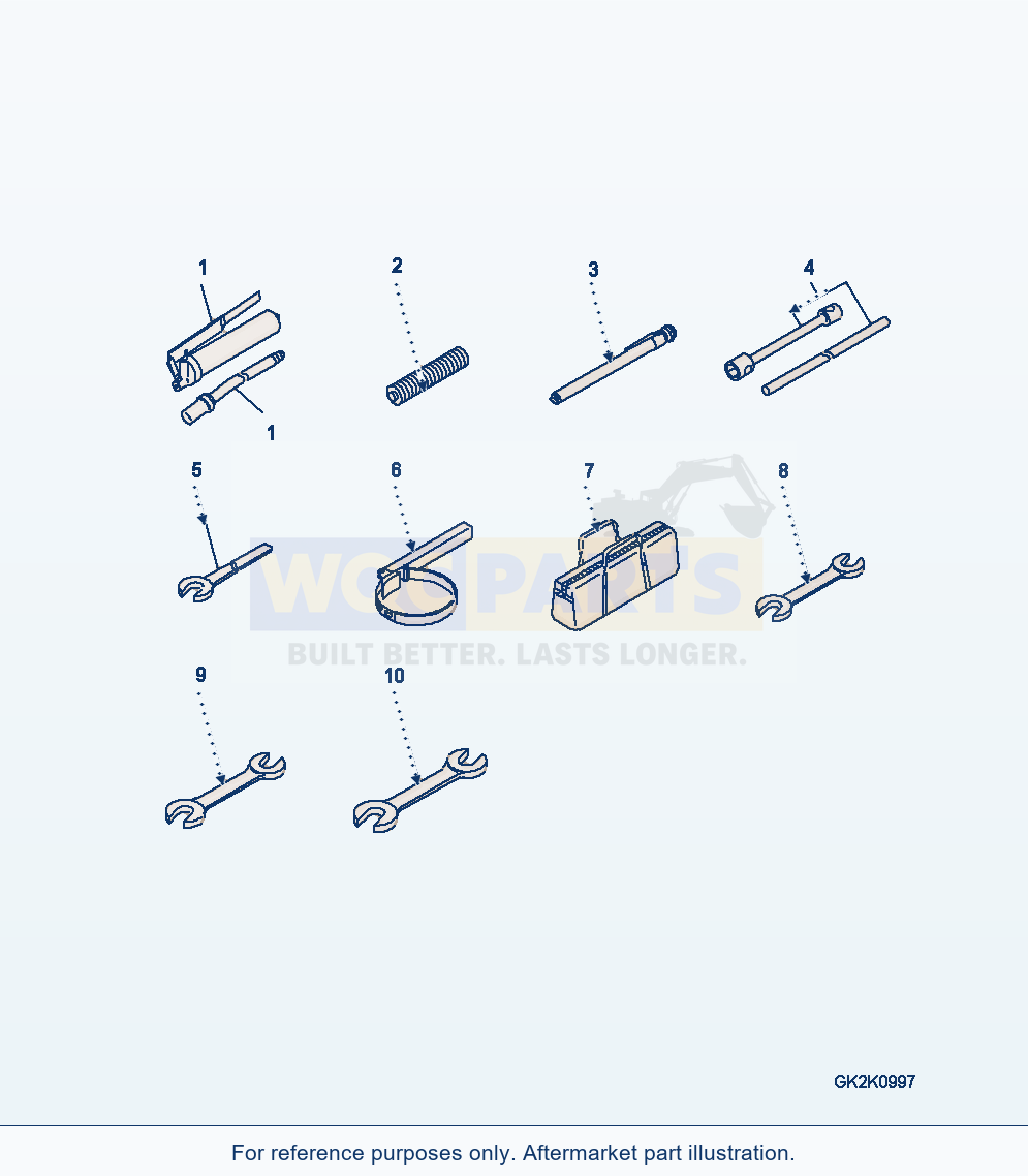 Komatsu WA320-5 Tool Kit (Komatsu) parts diagram
